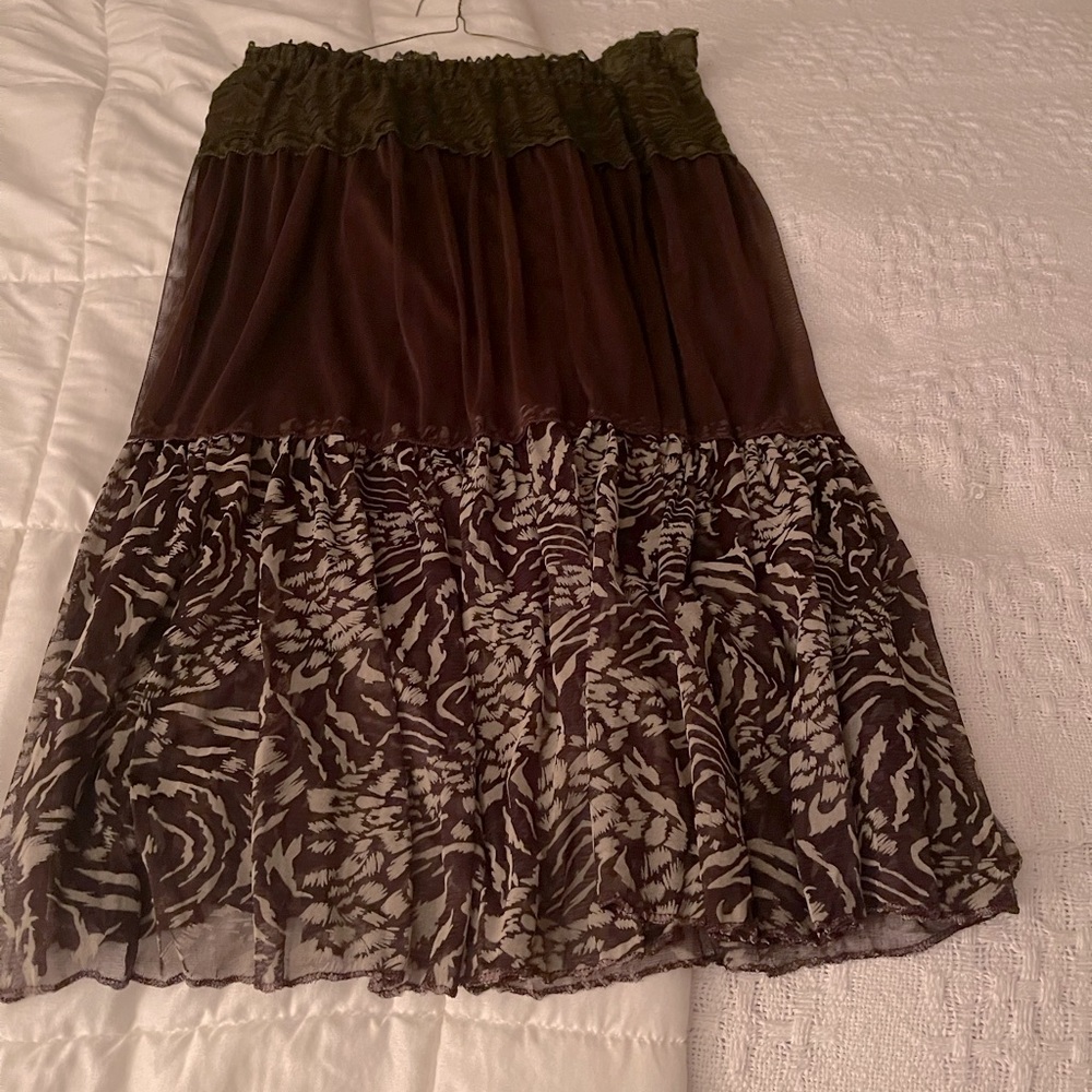 Three tier skirt.